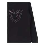 PINKO shirt girocollo tinta unita con stampa Nero per Bambina F4PIJGTH053 NERO PINKO 