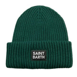 SAINT BARTH cappello tinta unita con stampa Verde per Bambino BRR0001 VERDE SAINT BARTH 
