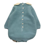 JULIANA pagliaccetto  tinta unita con fantasia Azzurro per Neonato 24616 AZZURRO JULIANA 