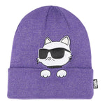 KARL LAGERFELD set cappello-scaldacollo tinta unita Viola per Bambina Z30333 VIOLA KARL LAGERFELD 