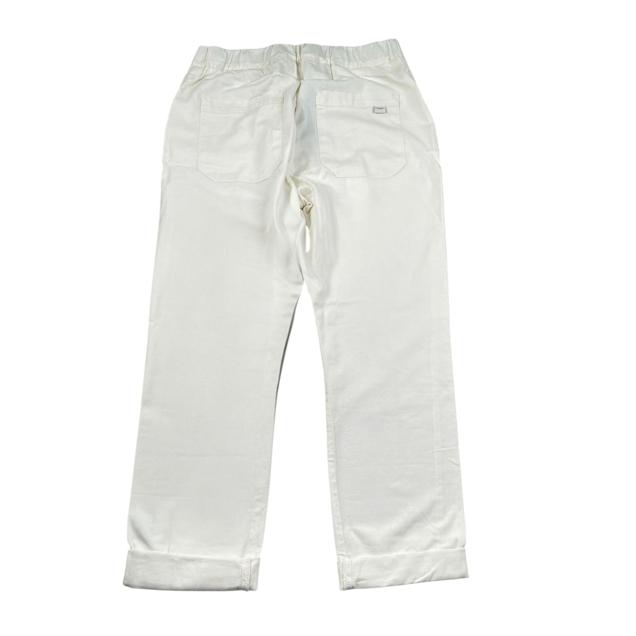 Paolo Pecora Pantalone tinta unita con Elastico In Vita Bianco per Bambino PP3302 BIANCO PAOLO PECORA 