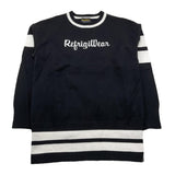 REFRIGIWEAR maxi maglia tinta unita con loogo Nero per Bambina RWG182 NERO REFRIGIWEAR 