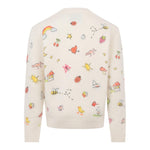 SAINT BARTH maglia girocollo tinta unita con ricami Panna per Bambina PRC0012 PANNA SAINT BARTH 