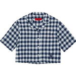 Max&Co. Camicia Mezza Manica Fantasia Quadri per Bambina MX0123 BIANCO/BLU MAX&Co. 
