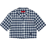 Max&Co. Camicia Mezza Manica Fantasia Quadri per Bambina MX0123 BIANCO/BLU MAX&Co. 