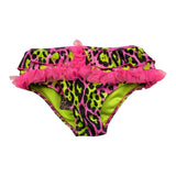 4Giveness Costume Model Slip Solid Color With Spotted Pattern Fluorescent Yellow For Baby Girl