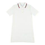 Gucci Abito Mezza Manica Tinta Unita per Bambina 809682 BIANCO GUCCI 