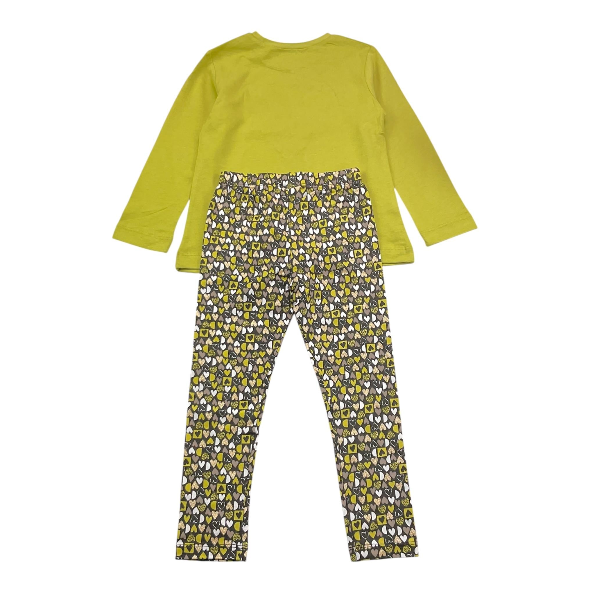 MAYORAL completo 2 pezzi shirt-leggins fantasia floreale Verde per Bambina 4713X VERDE MAYORAL 