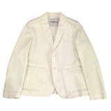 Dondup Single Breasted Cream Solid Color Jacket For Boys
