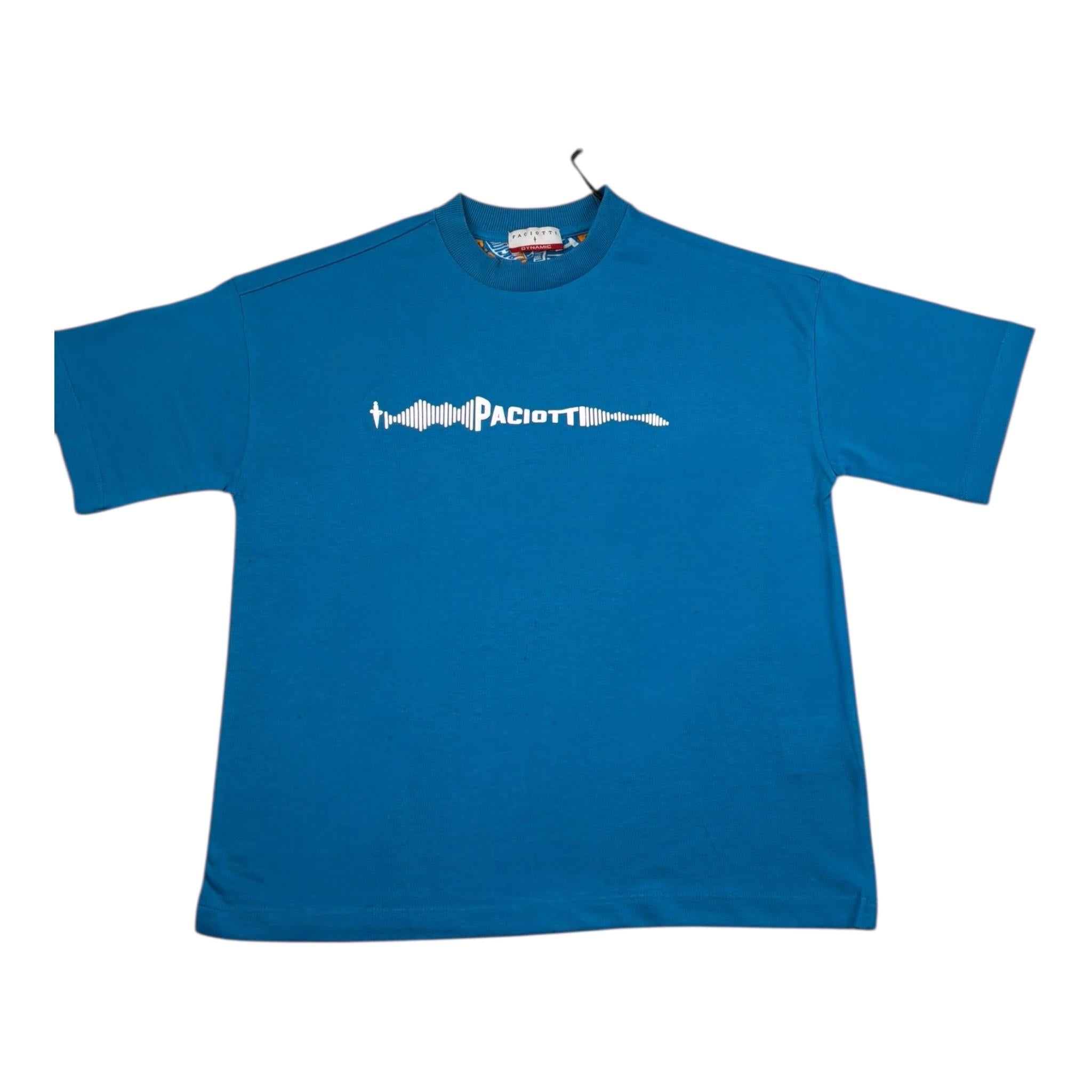 Cesare Paciotti T-Shirt Girocollo Tinta Unita con Stampa per Bambino TSP5108J BLU CESARE PACIOTTI 