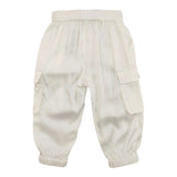 Liu Jo Solid Color Trousers With Elastic Waist White For Girls