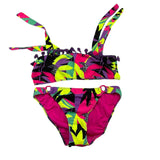 4Giveness 2Pcs Multicolor Bandeau-Briefs Costume Multicolor For Girls