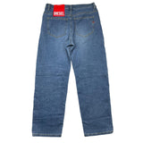 Diesel Jeans Solid Color With Rips Light Blue For Boys