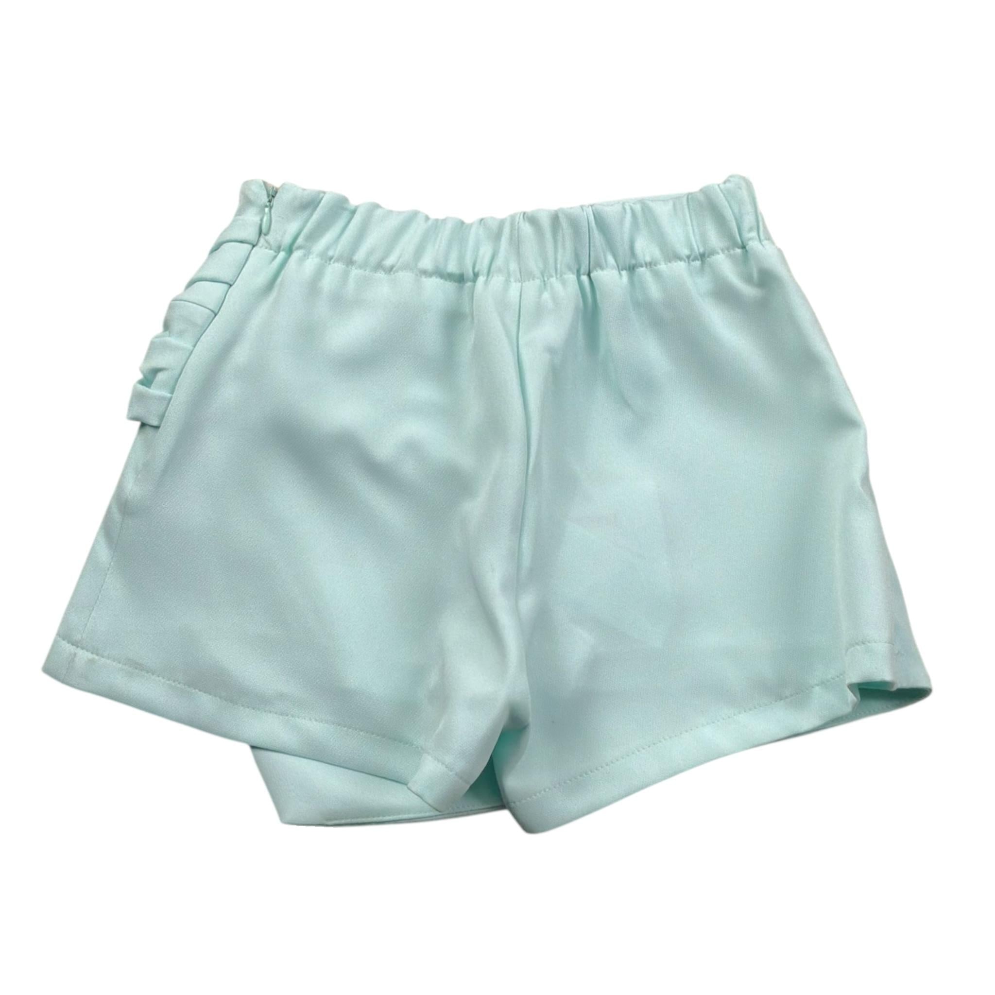 Lu Lu By Miss Grant Short tinta unita Modello Gonna Verde Acqua per Bambina LL3466X VERDE ACQUA LU LU BY MISS GRANT 
