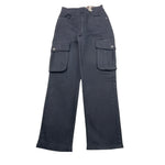 MANILA GRACE pantalone tinta unita modello cargo Nero per Bambina MFJF24P189X NERO MANILA GRACE 