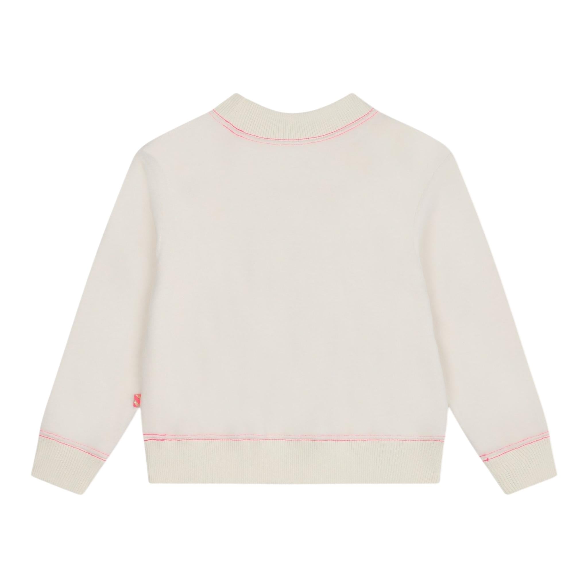 BillIEBLUSH maglia girocollo tinta unita con stampa glitterata Panna per Neonata U20471 PANNA BillIEBLUSH 