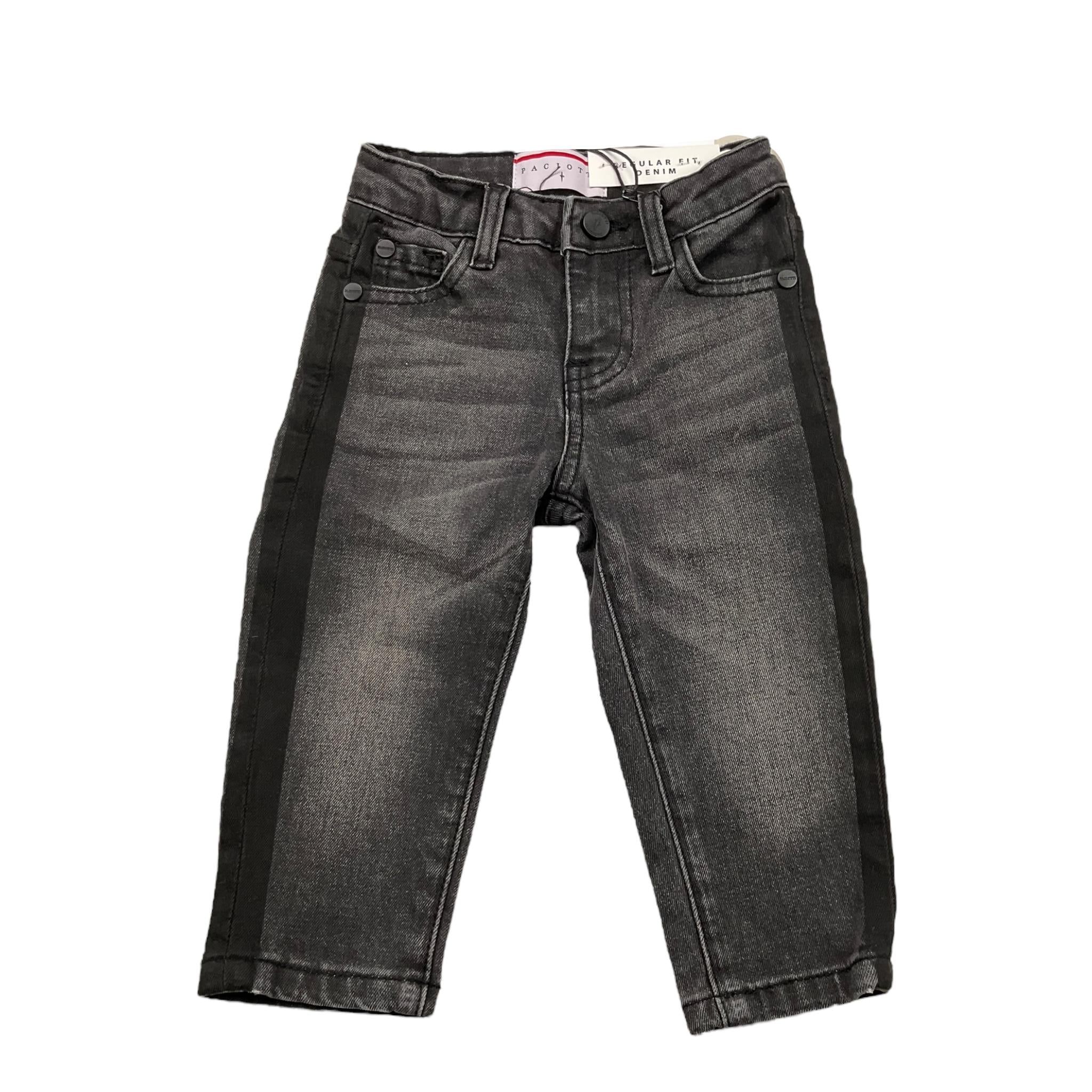 CESARE PACIOTTI jeans tinta unita con girovita regolabile Nero per Neonato PTP5361BXN NERO CESARE PACIOTTI 