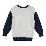 EMPORIO ARMANI maglia girocollo stampa fantasia Panna/blu per Bambino 6L4MXW PANNA/BLU EMPORIO ARMANI 
