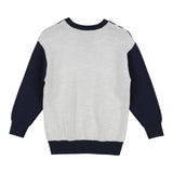 EMPORIO ARMANI maglia girocollo stampa fantasia Panna/blu per Bambino 6L4MXW PANNA/BLU EMPORIO ARMANI 