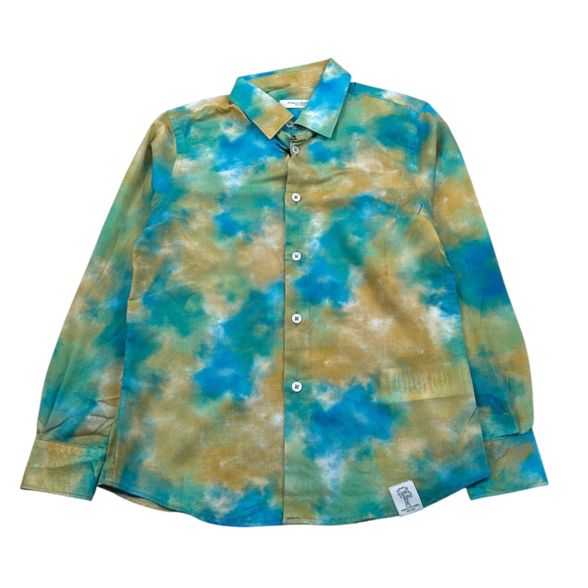 Paolo Pecora Camicia Manica Lunga Stama Fantasia Multicolor per Bambino PP3695 MULTICOLOR PAOLO PECORA 