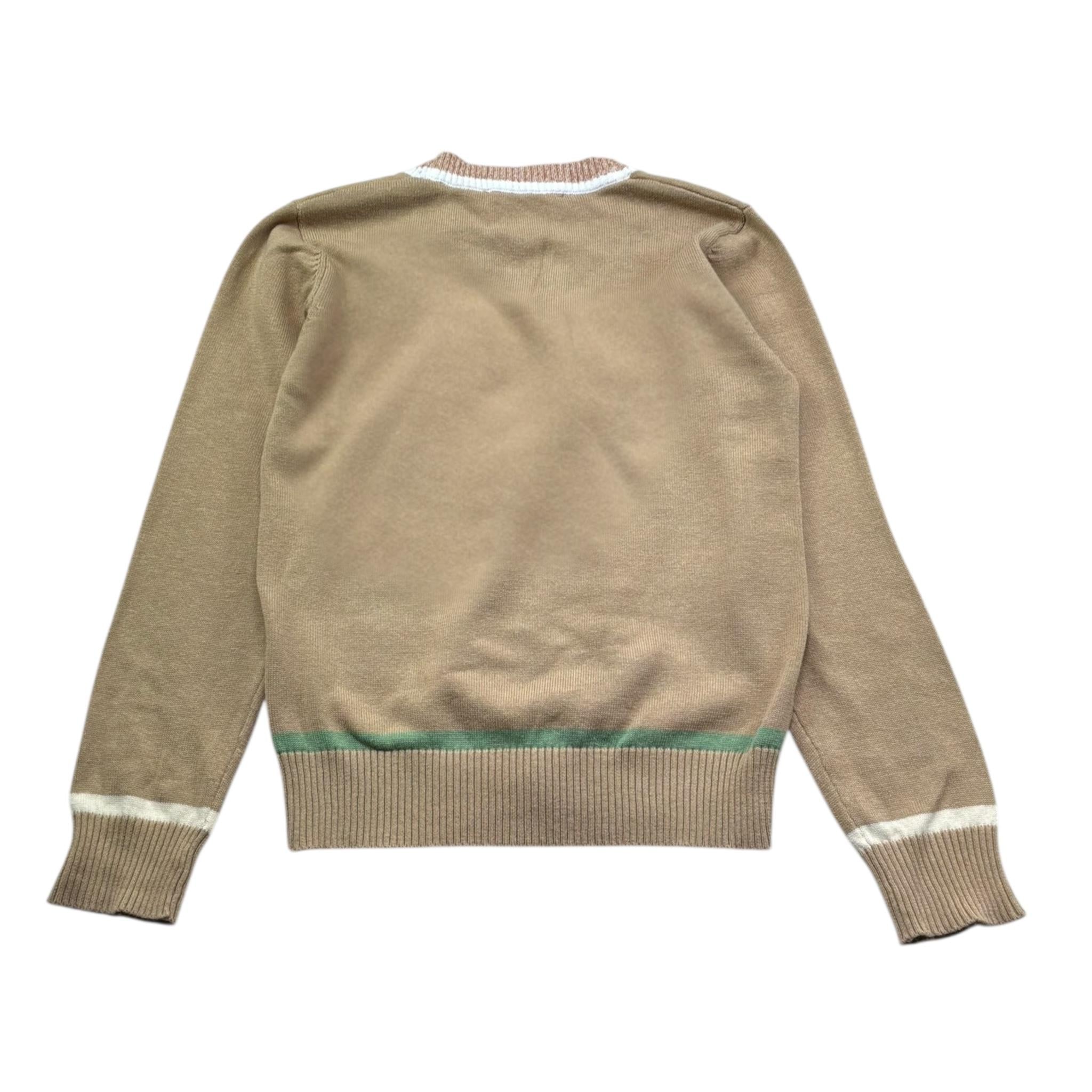 Trussardi Cardigan Tinta Unita con Bottoni E Stampa per Bambino TBP26148CD SABBIA TRUSSARDI 