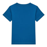 Guess T-Shirt Gircollo Tinta Unita con Stampa per Neonato I5GI01K8HM4 COBALTO GUESS 