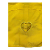 M+E' Plain Half Sleeve Shirt with Yellow Back Hole for Girls