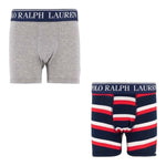 Ralph Lauren Set 2 Boxer Tinta Unita per Bambino 9P5016 GRIGIO RALPH LAUREN 