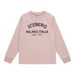 ICEBERG shirt tinta unita con stampa in contrasto Rosa per Bambina TSICE5329JXX ROSA ICEBERG 