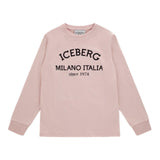 ICEBERG shirt tinta unita con stampa in contrasto Rosa per Bambina TSICE5329JXX ROSA ICEBERG 