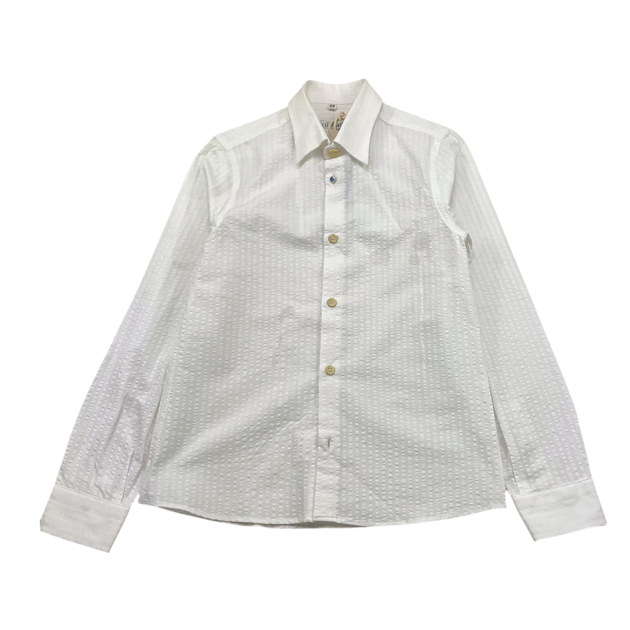 NEILL KATTER camicia tinta unita con colletto Bianco per Bambino VAR7 BIANCO NEILL KATTER 