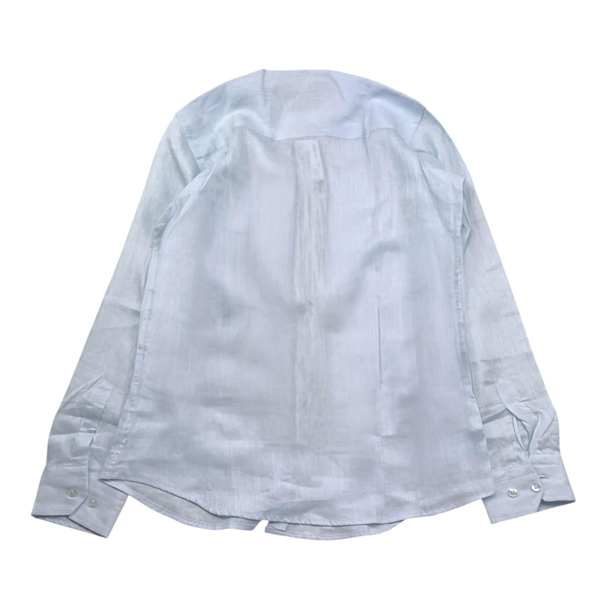 Manuel & Frank Camicia Tinta Unita con Colletto Coreano per Bambino MF3059R AZZURRO MANUEL & FRANK 