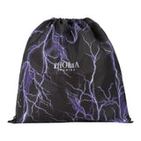 Phobia Archive Plain Color Lightning Print Bag Black/Purple For Kids
