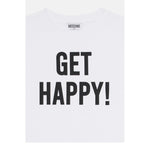 Moschino Abito Tinta Unita con Stampa per Bambina HAV0GQ BIANCO MOSCHINO 