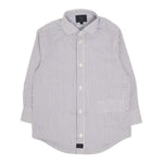 Fay Camicia Tinta Unita con Fantasia A Righe per Bambino FW5P20 BIANCO/BLU FAY 