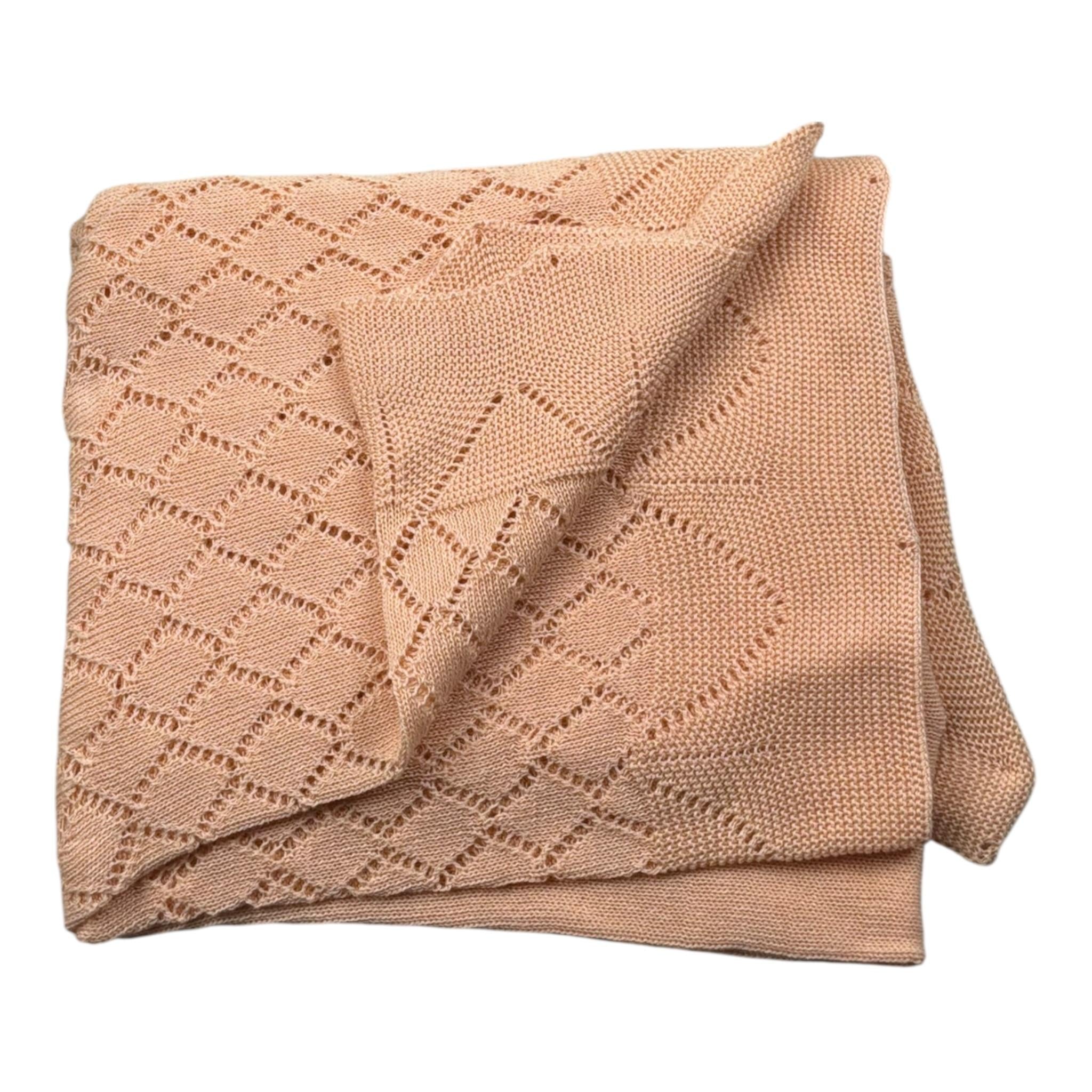 Pangasa Coperta Tinta Unita con Ricami per Neonata 2512410 PESCA PANGASA 