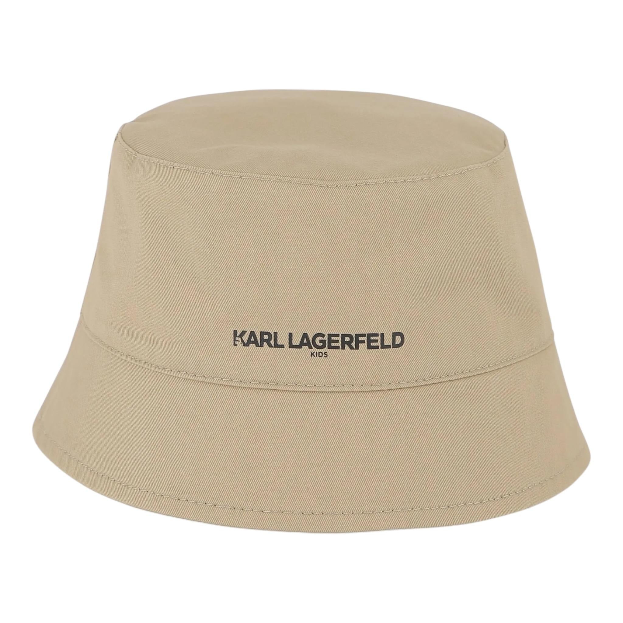 Karl Lagerfeld Cappello Reversibile Bicolore Bianco/Beige per Neonato Z0575 BIANCO/BEIGE KARL LAGERFELD 