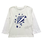 GUESS shirt girocollo tinta unita con stampa in contrasto Bianco per Neonata N4BI12I3Z14N BIANCO GUESS 