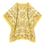 Dolce & Gabbana Camicia Modello Kimono Tinta Unita con Fantasia per Bambina LB7A17 BIANCO DOLCE & GABBANA 