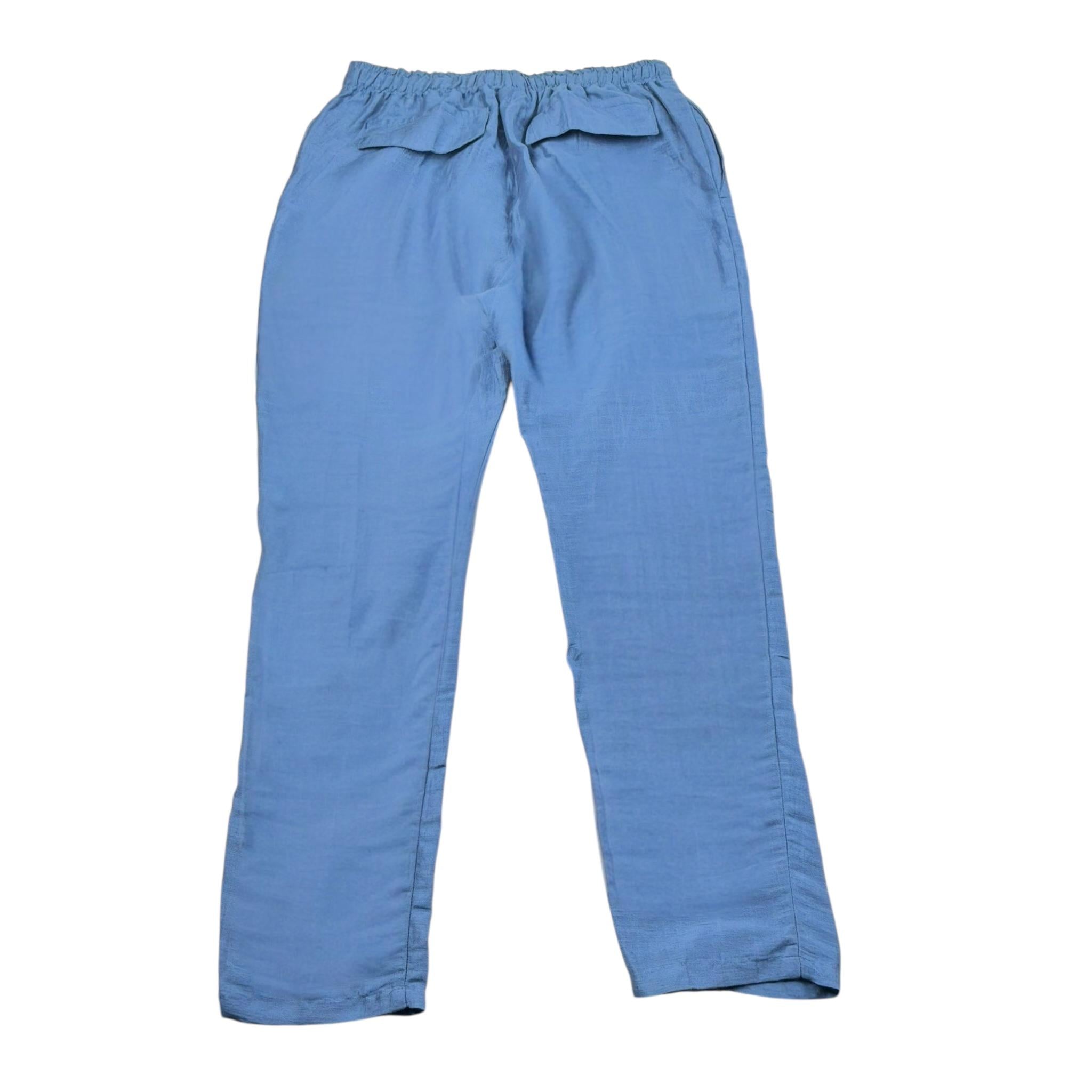 Emanuel Pris Pantalone Tinta Unita con Elastico In Vita per Bambino EPT6224RX BLU EMANUEL PRIS 