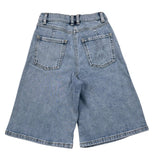 Patrizia Pepe Bermuda In Denim Tinta Unita con Tasche per Bambina 7P0380X AZZURRO PATRIZIA PEPE 