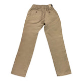 Jeckerson Solid Color Pants With Elastic Waist Beige For Boys