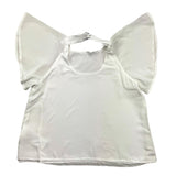 Lu Lu By Miss Grant Solid Color Half Sleeve Shirt White For Girls