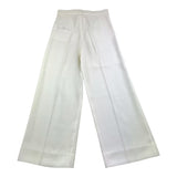 Elisabetta Franchi Palazzo Pants Solid Color With White Applications For Girls