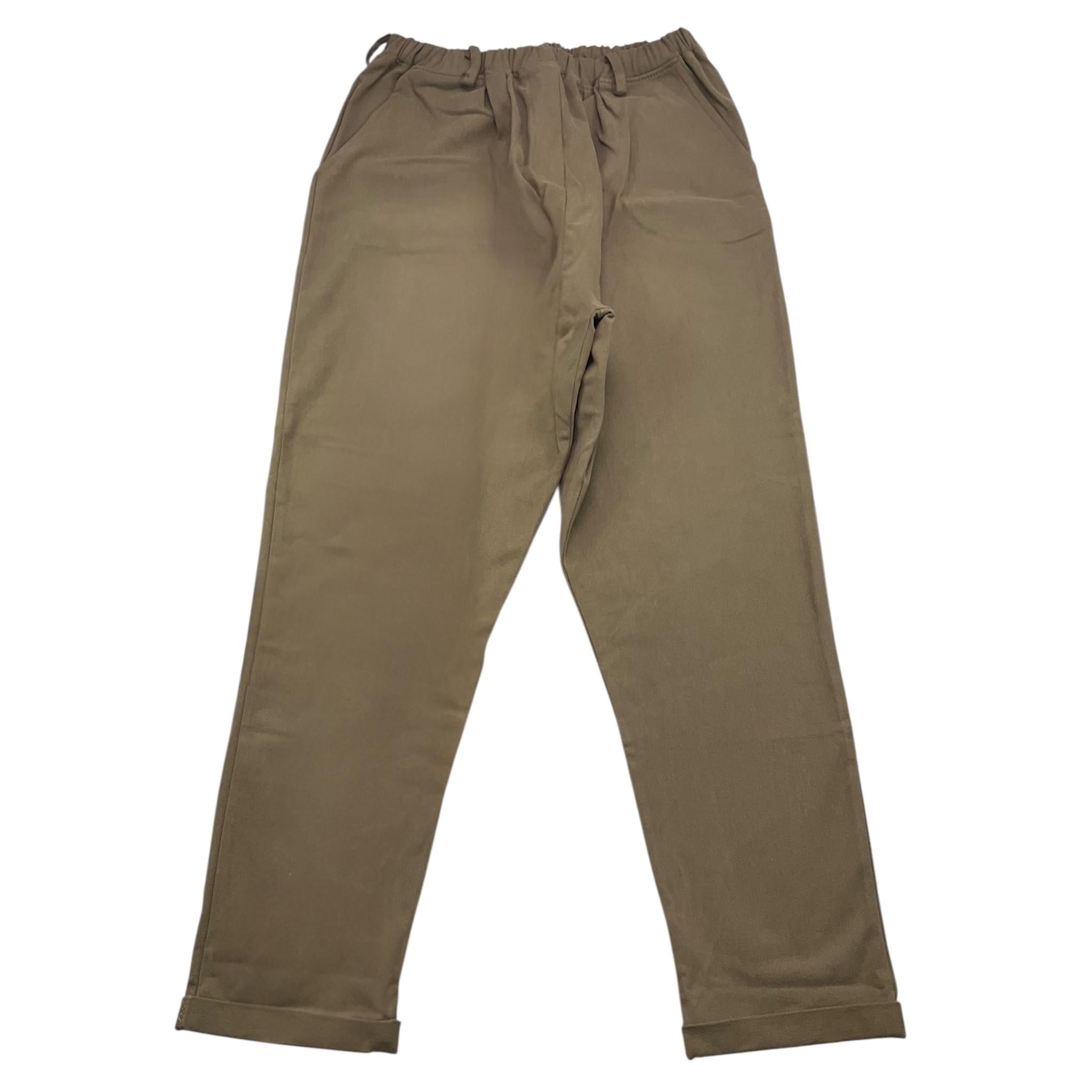 @MADILLY pantalone tinta unita con elastico in vita Verde per Bambino 01950 VERDE @MADILLY 