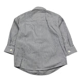 Cesare Paciotti Long Sleeve Shirt Striped Pattern White/Blue For Newborn