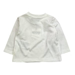 MOSCHINO shirt girocollo tinta unita con stampa Bianco per Neonato M5O00R BIANCO MOSCHINO 