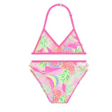 Billieblush 2-Piece Triangle-Briefs Solid Pink Swimsuit for Girls