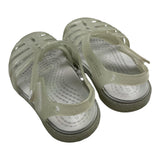 Crocs Solid Color Rubber Sandals Silver For Girls