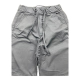 Paolo Pecora Solid Color Bermuda Shorts With Elastic Waist Black For Boys